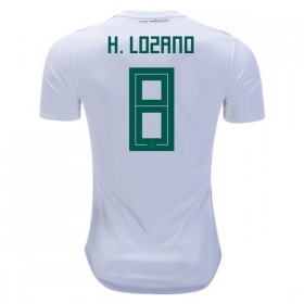Camisolas de Futebol México H.Lozano 8 Equipamento Alternativa Copa do Mundo 2018 Manga Curta